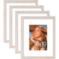 Vittanly 8x10 Picture Frames Set of 4, for Wall or Tabletop, Pale Pink