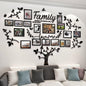 Picture Frames Collage Wall Decor - Family Tree Wall Decor for Living Room 4x6 5x7 8x10 11x14 3D DIY-Acrylic Family Wall Decor Photo Collage Frame for Wall