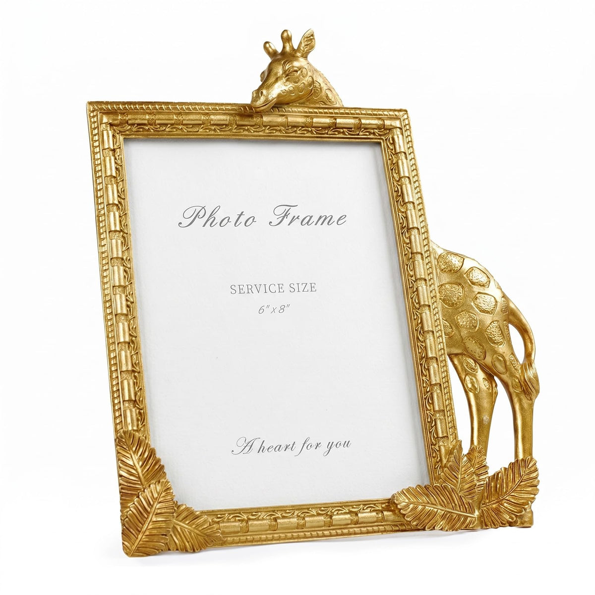 Cuspin 4x6 Vintage Picture Frame Gold Ornate Resin Arched Photo Frame