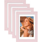 Vittanly 8x10 Picture Frames Set of 4, for Wall or Tabletop, Pale Pink