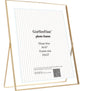 Gold 8x10'' Floating Frame Set of 2,For Photo Sizes( 5x7'',6x8'',7x9''),Beautiful Metal Beaded Edge Frames Adjustable Tabletop/Shelf Photo Frame,Classy Gift Choice for Wedding