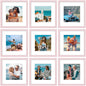 Vittanly 8x10 Picture Frames Set of 9 for Wall or Tabletop Display, Gold