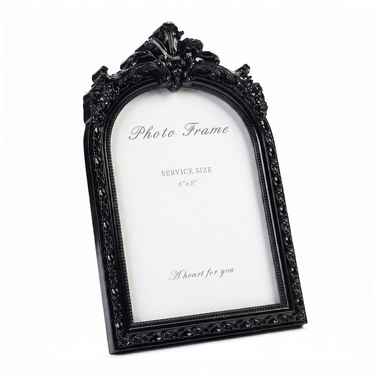 Cuspin 4x6 Vintage Picture Frame Gold Ornate Resin Arched Photo Frame