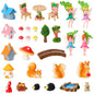 Fairy Garden Accessories 30Pcs Mini Fall Resin Figurines
