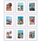 Vittanly 8x10 Picture Frames Set of 9 for Wall or Tabletop Display, Gold