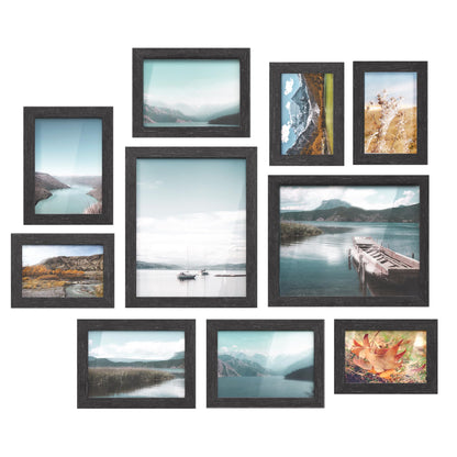 SONGMICS Collage Picture Frames, Set of 10, Glass