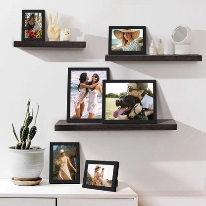 upsimples Picture Frames Set of 10, Including 8x10, 5x7, 4x6 Black Frame