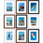 Vittanly 8x10 Picture Frames Set of 9 for Wall or Tabletop Display, Gold