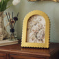 AceOrbit 4x6 Inch Light Blue Petal Arched Picture Frame Cute Scalloped