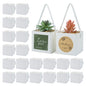 Temlum 2.5 Inch Succulent Wrap Bags (Fits 2.5″ Pots) with Thank You & Let Love Grow Stickers, Small Gift Box for Wedding, Baby Shower, Succulent Party Favors for Guests (Brown 40pcs)