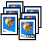 FIXSMITH 10 Pack Picture Frames Collage Wall Decor for Mounting or Tabletop Display, Gallery Wall Frame Set with Two 8x10 Black Frames, Four 5x7 Frames and Four 4x6 Frames, Multi-Pack Photo Frame Set