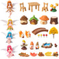 Fairy Garden Accessories 30Pcs Mini Fall Resin Figurines