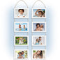 4x6 Hanging Picture Frames Collage with 8 Openings - Rustic Brown, 2 PK