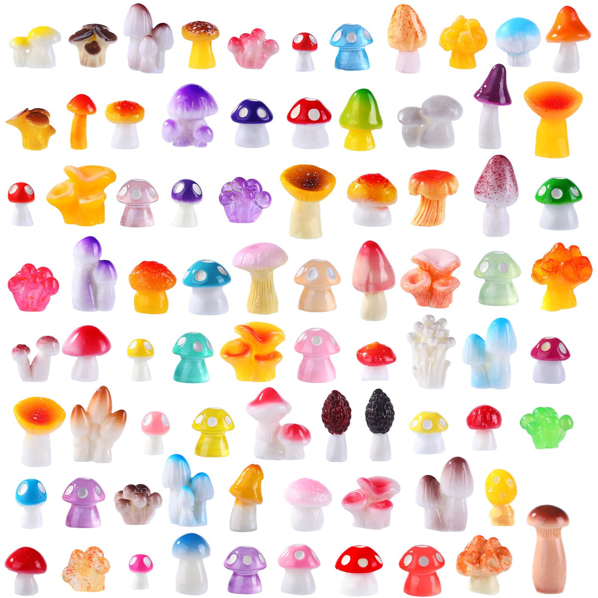 DIYDEC 40pcs Mini Resin Animal 40 Styles Tiny Resin Animals Miniature Little Small Animal Figures Bulk for Micro Fairy Garden Landscape Accessories Dollhouse Hide Crafts Decor Aquarium Toys