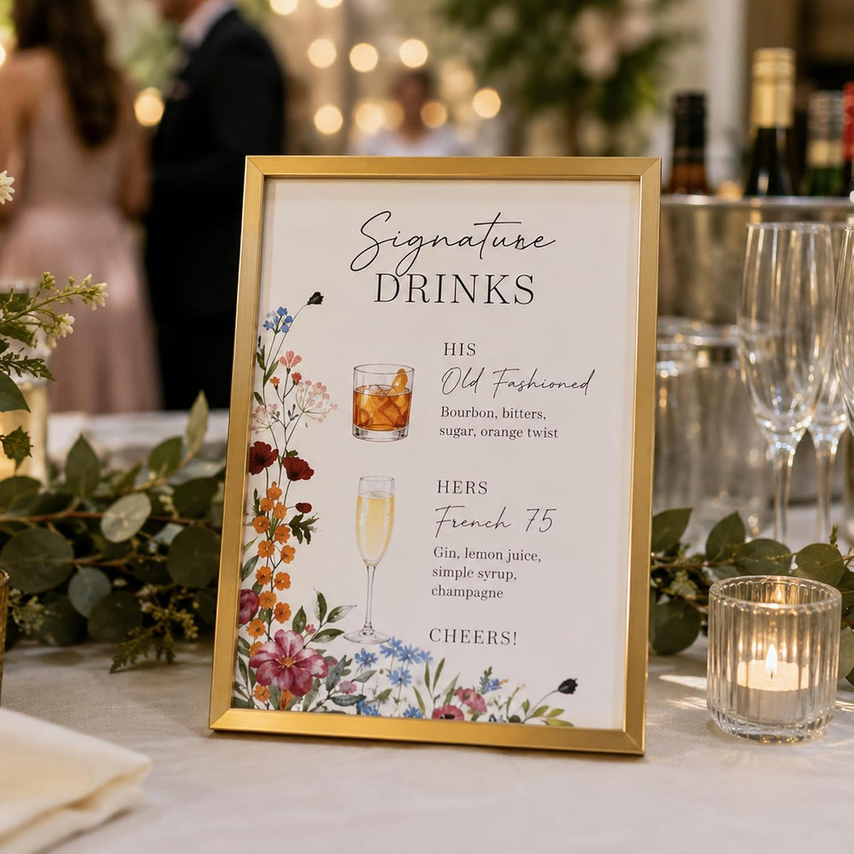 upsimples 4x6 Picture Frame Glass, Thin Border, Gold Photo Frames, 3 Pack