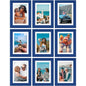 Vittanly 8x10 Picture Frames Set of 9 for Wall or Tabletop Display, Gold