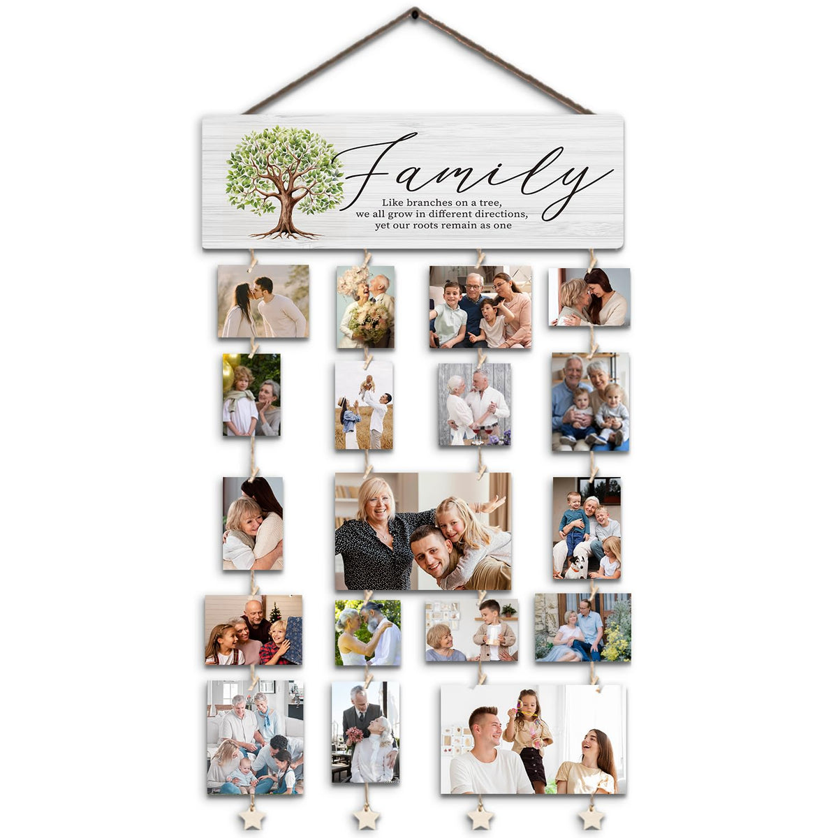 Family Picture Frames Collage Photo Hanging Display Picture Board