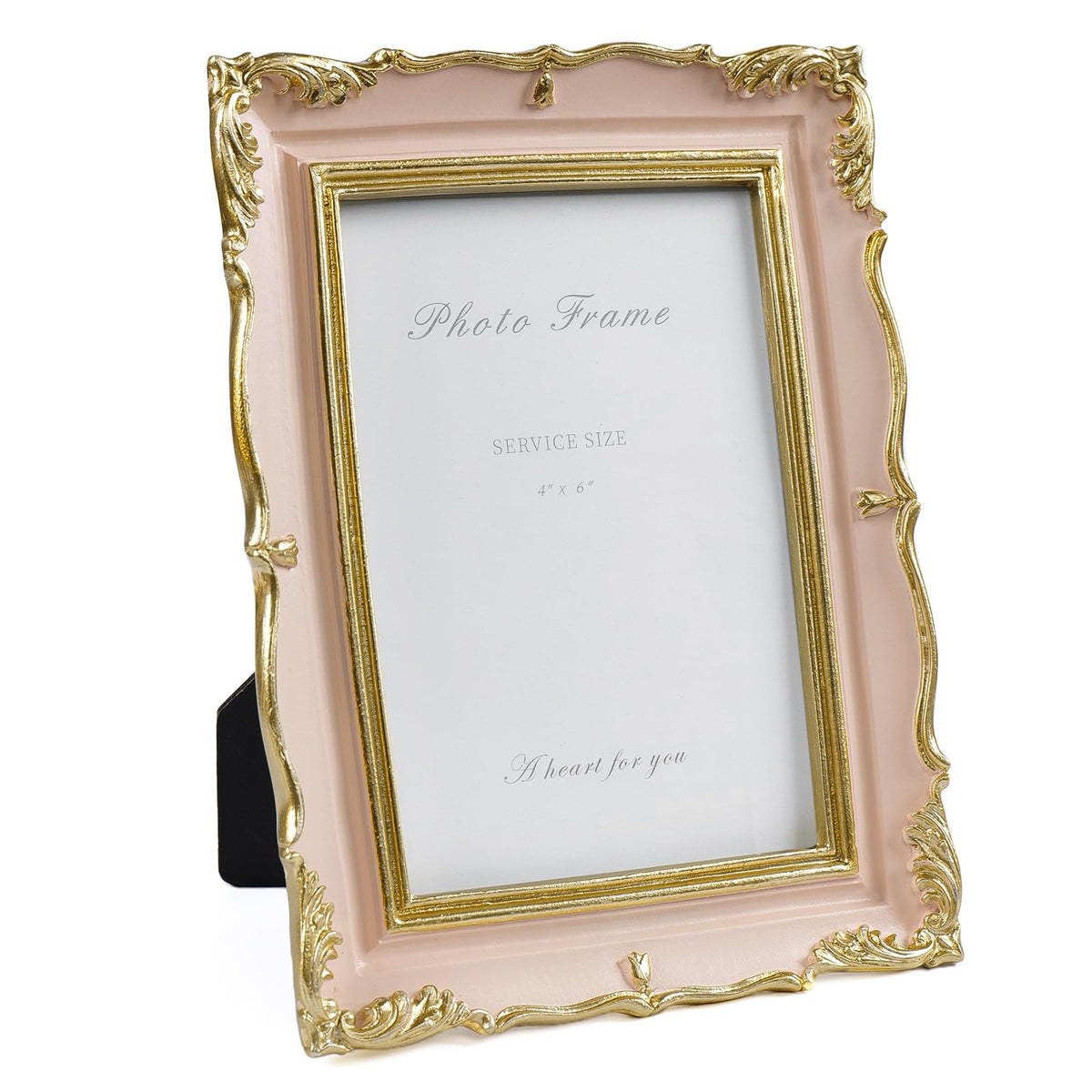 Cuspin 4x6 Vintage Picture Frame Gold Ornate Resin Arched Photo Frame