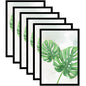 SESEAT 8x10 Picture Frame Brown Set of 6, Display Pictures 5x7 With mat or 8x10 Without Mat