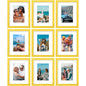 Vittanly 8x10 Picture Frames Set of 9 for Wall or Tabletop Display, Gold