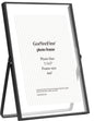 Gold 8x10'' Floating Frame Set of 2,For Photo Sizes( 5x7'',6x8'',7x9''),Beautiful Metal Beaded Edge Frames Adjustable Tabletop/Shelf Photo Frame,Classy Gift Choice for Wedding