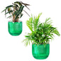 Melphoe Self Watering Pots for Indoor Plants Planter, 4.3 Inch 2 Pack Planters Self Watering Plant Pots for Flower, Houseplants, Succulent, African Violets and Cactus with Drainage