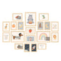 upsimples Picture Frames set of 19, Including 8x10, 5x7, 4x6 Black Frame