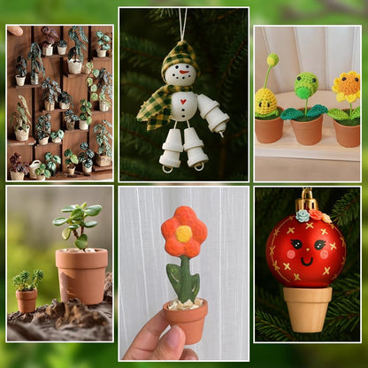 PH PandaHall 25pcs Mini Wood Flower Pots 0.6x0.6 Inch Natural Wooden Flower Pots Burlywood Rustic Planters for Home Decor Christmas Birthday Gifts Plant Lovers Crafting DIY Projects