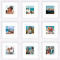 Vittanly 8x10 Picture Frames Set of 9 for Wall or Tabletop Display, Gold