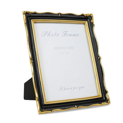Cuspin 4x6 Vintage Picture Frame Gold Ornate Resin Arched Photo Frame