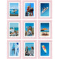 Vittanly 8x10 Picture Frames Set of 9 for Wall or Tabletop Display, Gold
