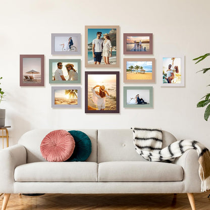 Funtopia 10 Pack Picture Frames Set, Picture Frames Collage Home Wall Decor