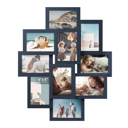 SONGMICS Collage Picture Frames, 4 x 6 for Wall Decor, Set of 12