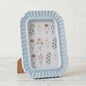 AceOrbit 4x6 Inch Light Blue Petal Arched Picture Frame Cute Scalloped