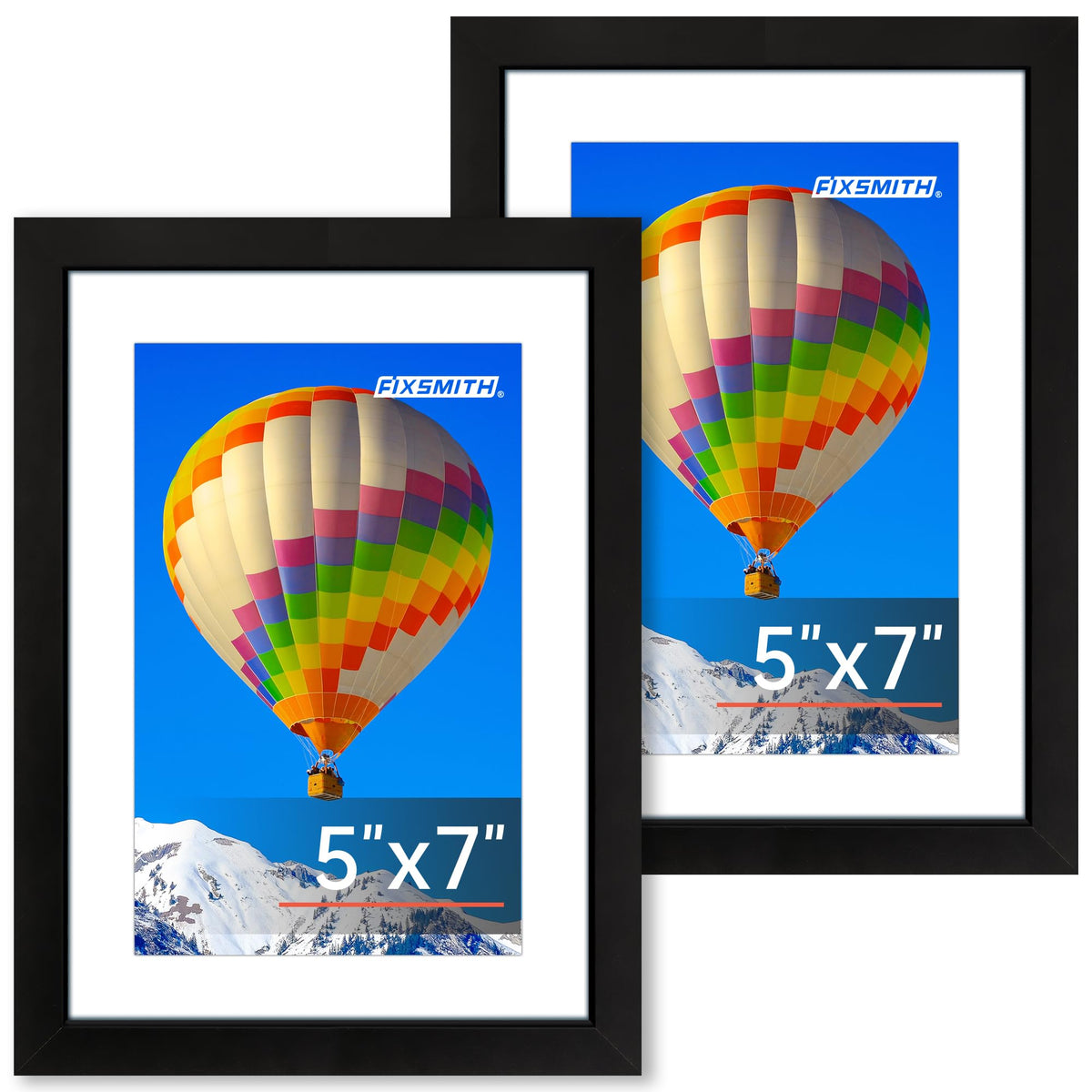 FIXSMITH 5x7 Picture Frame Bulk-4 Pack, Gold Picture Frames Collage Wall Decor, Wall & Tabletop Picture Frames, Photo Frame with HD Plexiglass, Display Pictures 4x6 with Mat or 5x7 Without Mat