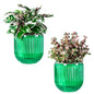 Melphoe Self Watering Pots for Indoor Plants Planter, 4.3 Inch 2 Pack Planters Self Watering Plant Pots for Flower, Houseplants, Succulent, African Violets and Cactus with Drainage