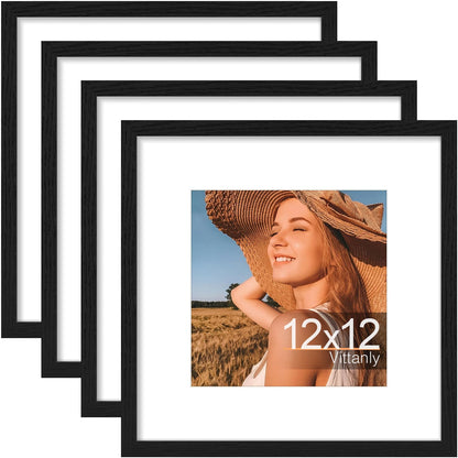 Vittanly 8x10 Picture Frames Set of 4, for Wall or Tabletop, Pale Pink