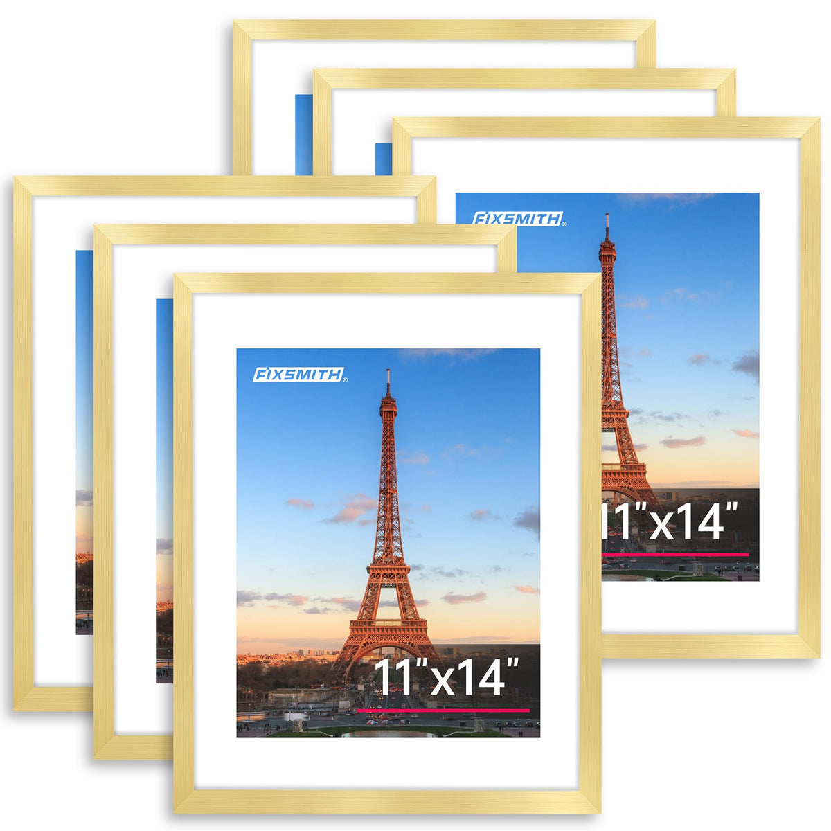 FIXSMITH 10 Pack Picture Frames Collage Wall Decor for Mounting or Tabletop Display, Gallery Wall Frame Set with Two 8x10 Black Frames, Four 5x7 Frames and Four 4x6 Frames, Multi-Pack Photo Frame Set