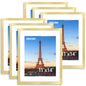FIXSMITH 10 Pack Picture Frames Collage Wall Decor for Mounting or Tabletop Display, Gallery Wall Frame Set with Two 8x10 Black Frames, Four 5x7 Frames and Four 4x6 Frames, Multi-Pack Photo Frame Set
