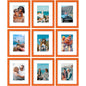 Vittanly 8x10 Picture Frames Set of 9 for Wall or Tabletop Display, Gold