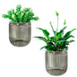Melphoe Self Watering Pots for Indoor Plants Planter, 4.3 Inch 2 Pack Planters Self Watering Plant Pots for Flower, Houseplants, Succulent, African Violets and Cactus with Drainage