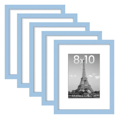 upsimples 11x14 Picture Frame, Gallery Wall Frames Set of 5, Gold
