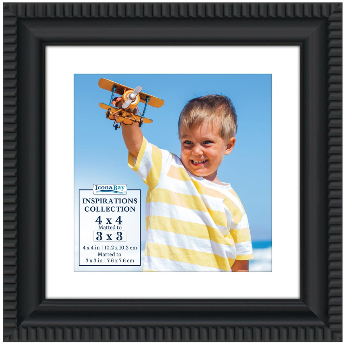 5x7 Gold Picture Frame, Contemporary, Inspirations, Wall or Table Top