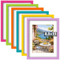 8 x 10, 5 x 7, 4 x 6 Picture Frame Set of 6, Boho Colorful Photo Frames
