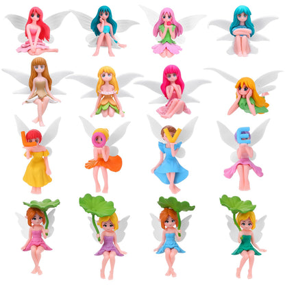 20 Pcs Fairy Figurines Miniature Fairies Full Collection Garden