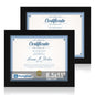 Hongkee 5x7 Picture Frame Set of 2, Real Glass and Wood Frame for Mat 4x6