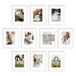 upsimples 4x6 Picture Frame, Photo Collage Wall Decor Set of 10, Black
