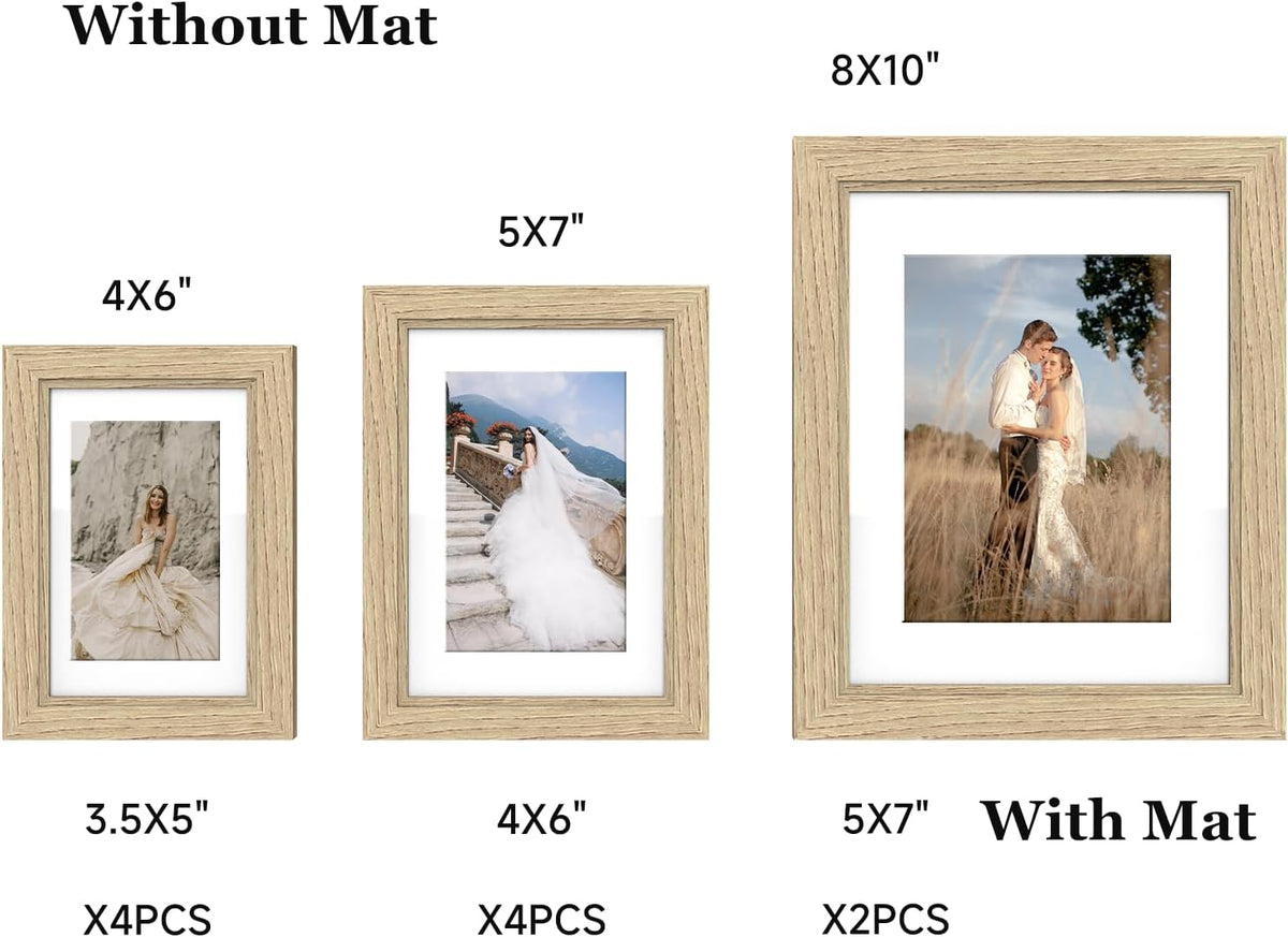 Povrgive Picture Frames Collage Wall Decor, Gallery Wall Frame Set of 10