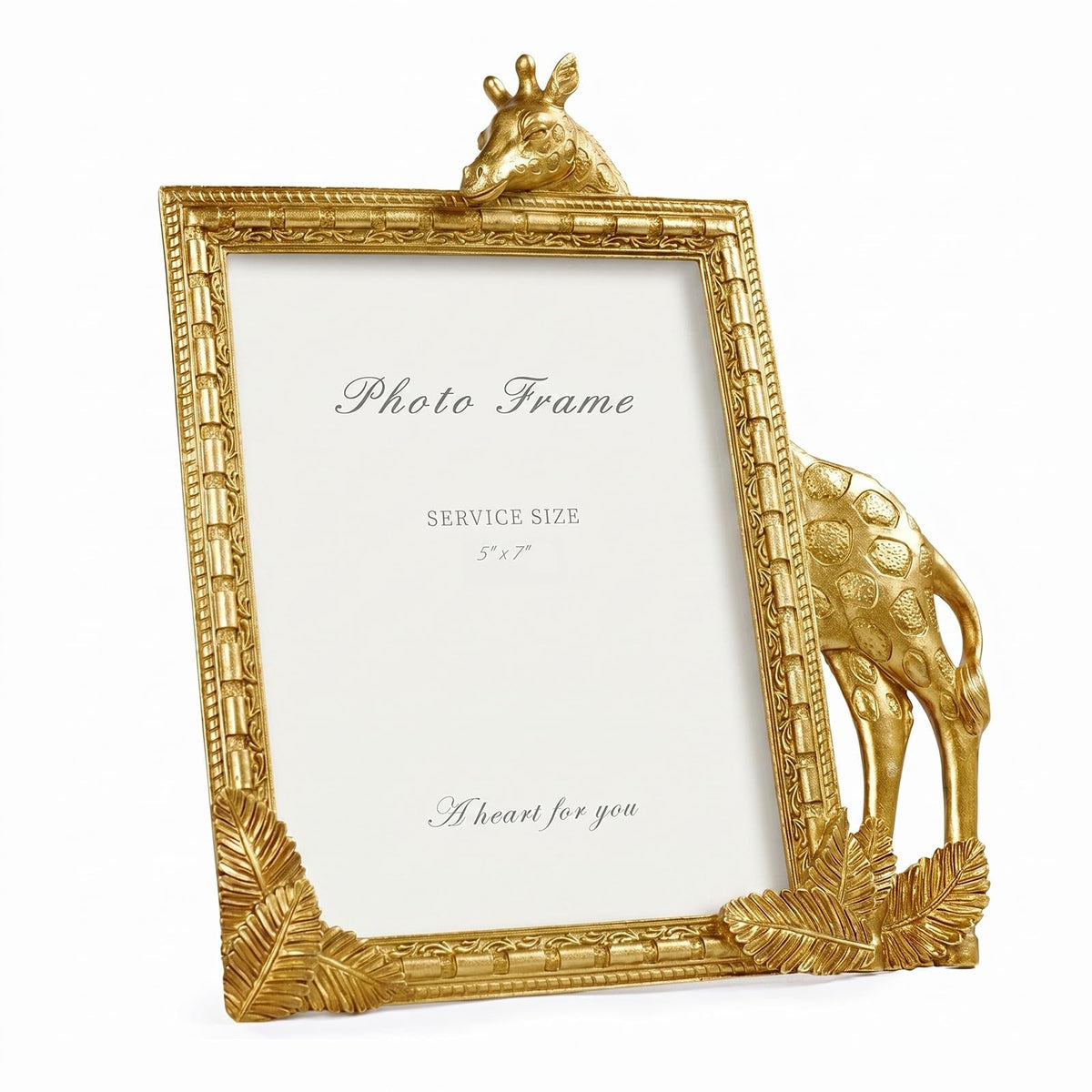 Cuspin 4x6 Vintage Picture Frame Gold Ornate Resin Arched Photo Frame