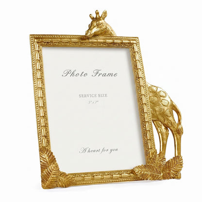 Cuspin 4x6 Vintage Picture Frame Gold Ornate Resin Arched Photo Frame